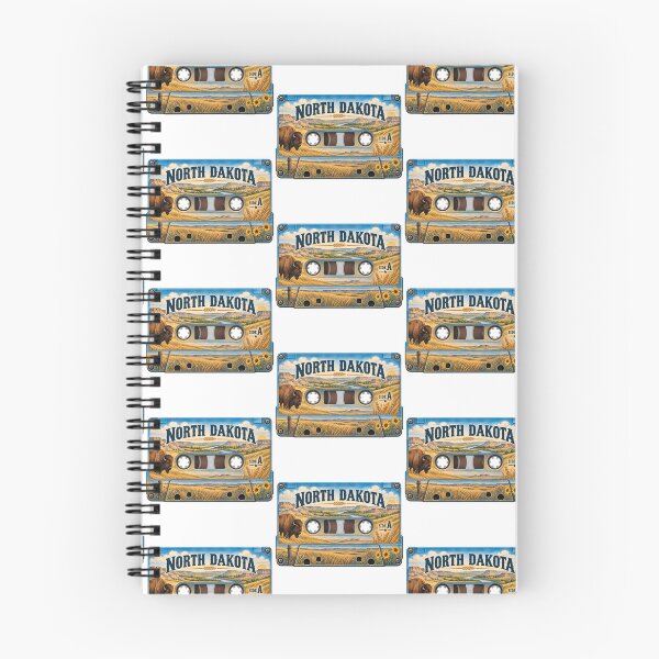 Item preview, North Dakota Retro Cassette Tape designed and sold by Whimspired By Paxx.