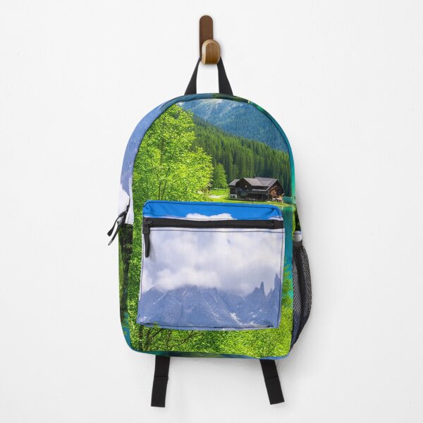 Item preview, Emerald Alpine Lake Cabin - Nature Landscape designed and sold by nhk999.