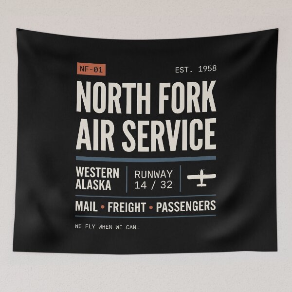 Artikelvorschau, Buschpilot Alaska Aviation Vintage Flight Service entworfen und verkauft von SplashTastic.