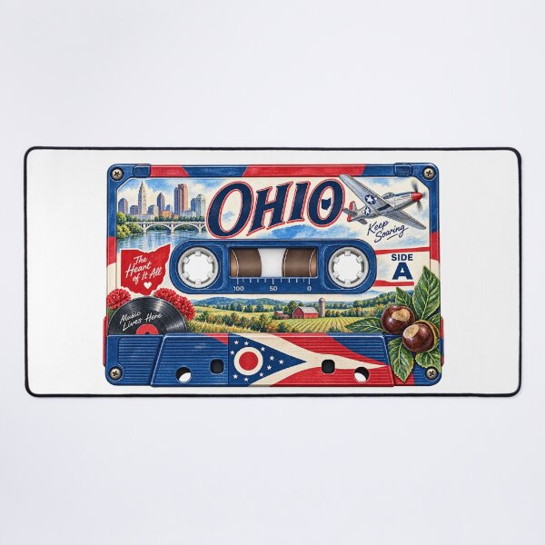 Item preview, Ohio Retro Cassette Tape designed and sold by Whimspired By Paxx.