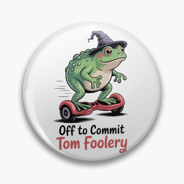 Item preview, Off to Commit Tom Foolery – Funny Cottagecore Frog On Bicycle designed and sold by LoFizzy.