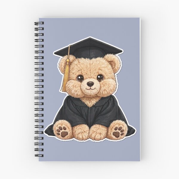 Item preview, Cute Graduation Bear with Cap and Gown Comic Sticker designed and sold by CaptainSeal.