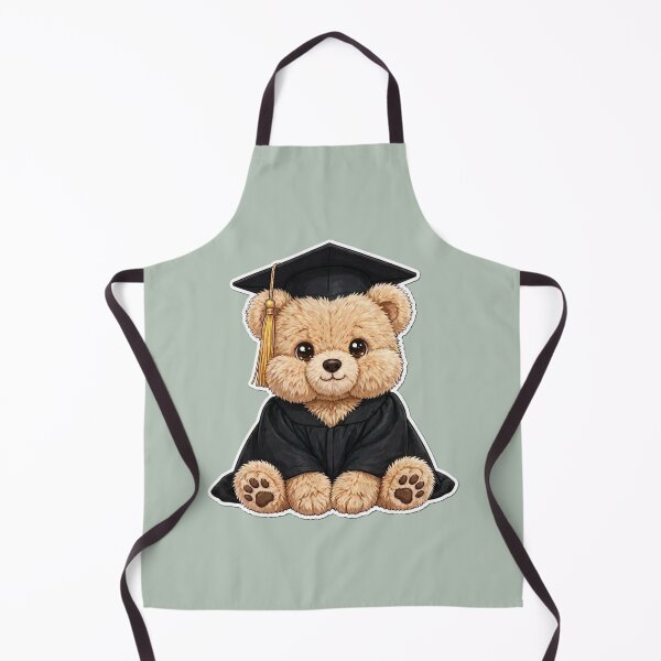 Item preview, Cute Graduation Bear with Cap and Gown Comic Sticker designed and sold by CaptainSeal.