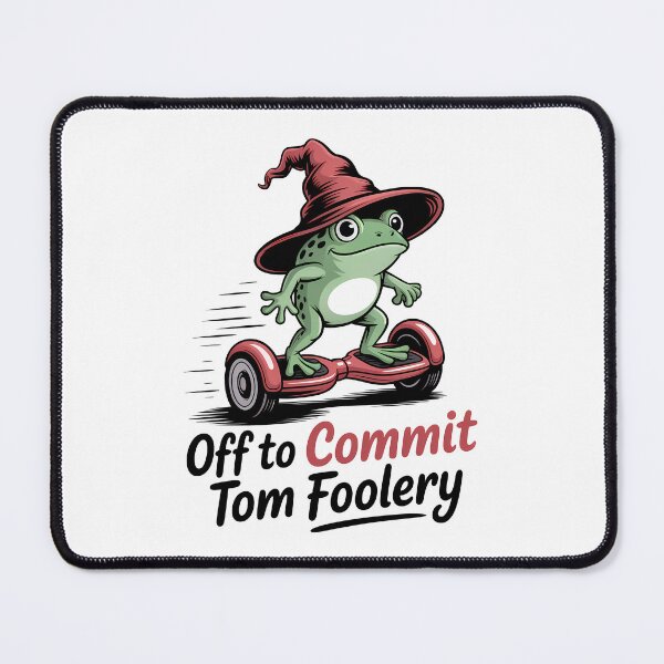 Item preview, Off to Commit Tom Foolery – Funny Cottagecore Frog On Bicycle designed and sold by LoFizzy.