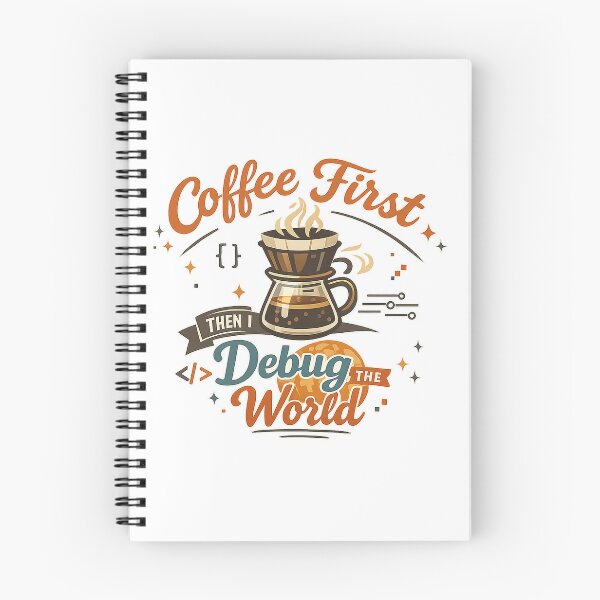 Item preview, Coffee First Then Debug the World Funny Programmer Developer Coding Design designed and sold by inkoutninja.