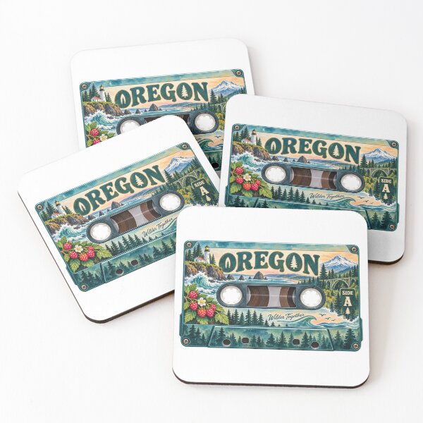 Item preview, Oregon Side A Retro Cassette Tape designed and sold by Whimspired By Paxx.