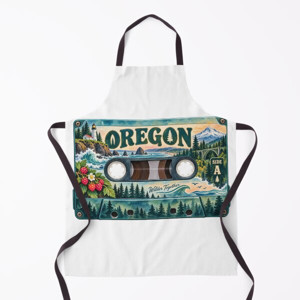 Item preview, Oregon Side A Retro Cassette Tape designed and sold by Whimspired By Paxx.