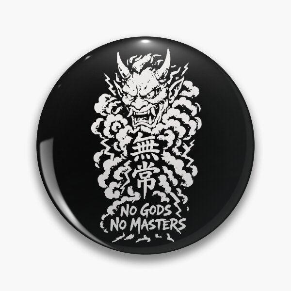 Item preview, Mujo No Gods No Masters - Oni Demon Storm Clouds Lightning designed and sold by WAVE-JP.
