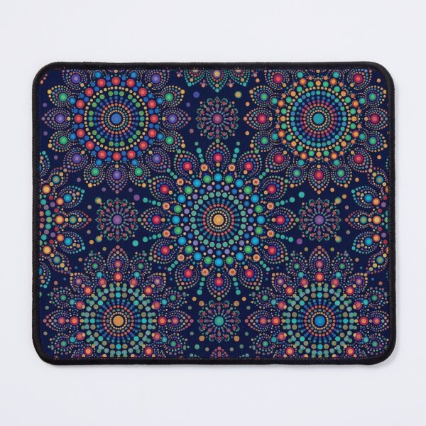 Item preview, Vibrant Boho Dot Mandala Seamless Pattern designed and sold by ShivCraftStudio.