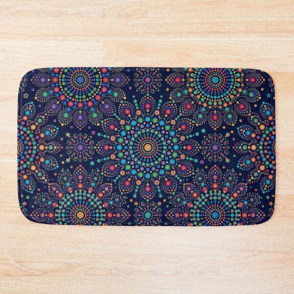 Item preview, Vibrant Boho Dot Mandala Seamless Pattern designed and sold by Shivora Studio.