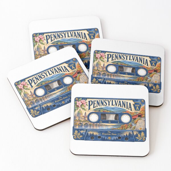 Item preview, Pennsylvania Retro Cassette Tape designed and sold by Whimspired By Paxx.