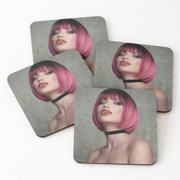 Item preview, Cyber Goth Female Vampire Portrait designed and sold by artisfun333.