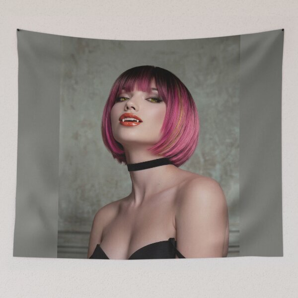 Item preview, Cyber Goth Female Vampire Portrait designed and sold by artisfun333.