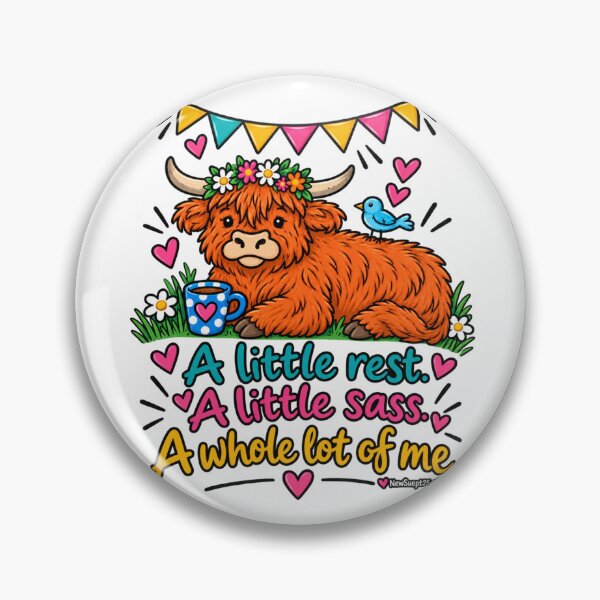 Item preview, Highland Cow Rest Sass Humor designed and sold by newsuept25.art.