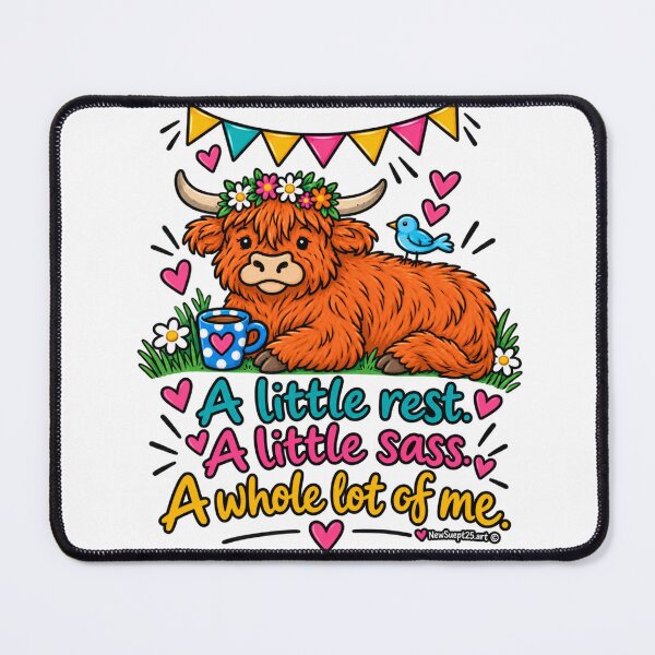 Item preview, Highland Cow Rest Sass Humor designed and sold by newsuept25.art.
