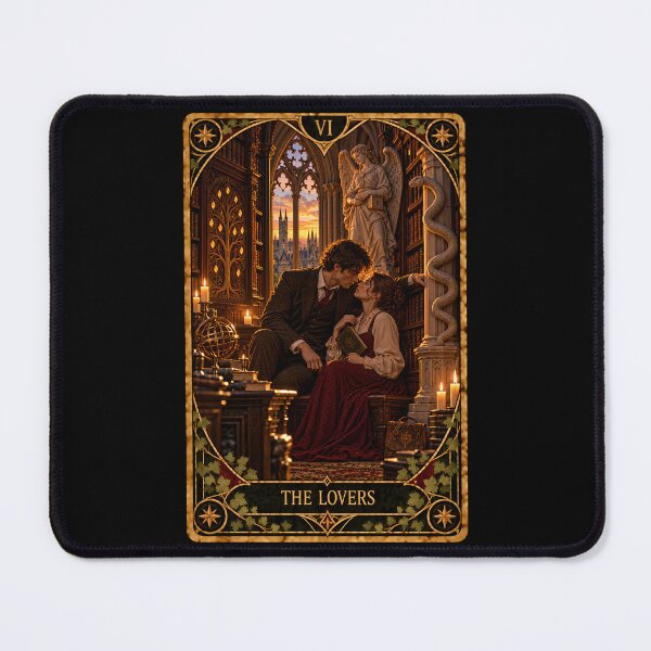 Item preview, Dark Academia Tarot Card Prints: The Lovers designed and sold by PinUpPizzazz.