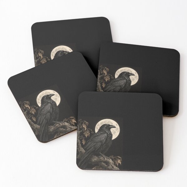 Item preview, Raven in the Moonlight designed and sold by Elżbieta  Kaps.