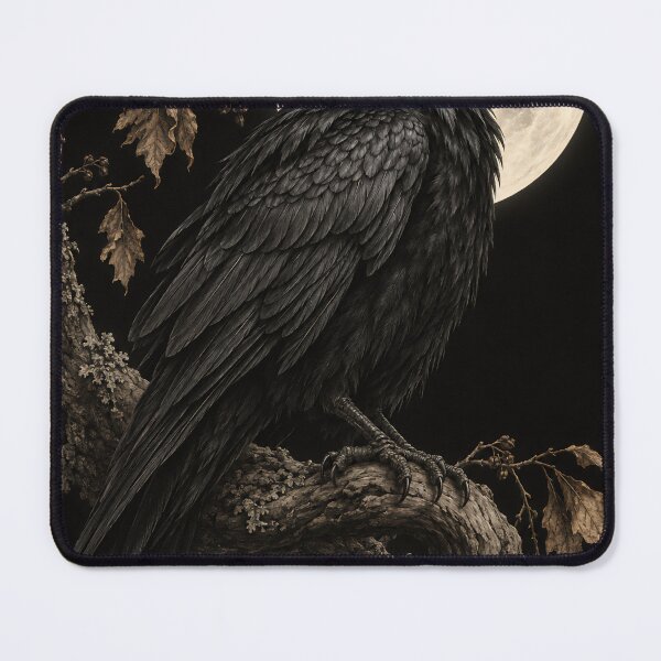 Item preview, Raven in the Moonlight designed and sold by Elżbieta  Kaps.