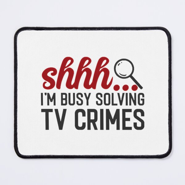 Item preview, I'm Busy Solving TV Crimes Gift for True Crime Enthusiasts and Mystery Lovers designed and sold by LyS-Art.