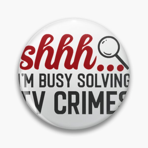 Item preview, I'm Busy Solving TV Crimes Gift for True Crime Enthusiasts and Mystery Lovers designed and sold by LyS-Art.