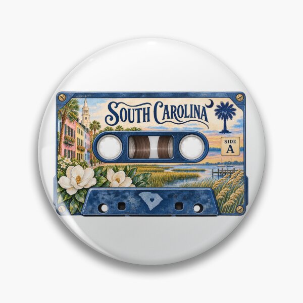 Item preview, South Carolina Retro Cassette Tape designed and sold by Whimspired By Paxx.