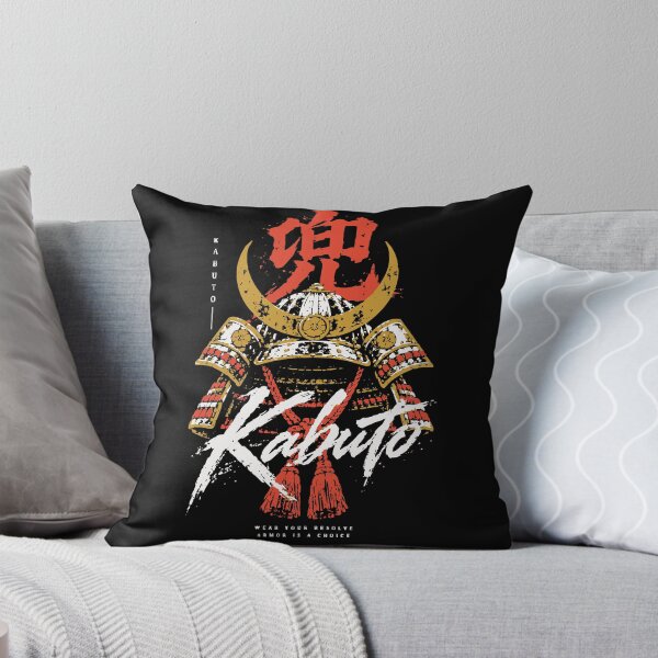 Aperçu de l'œuvre T-shirt imprimé au dos, style streetwear, motif casque de samouraï Kabuto, imprimé bois. créée et vendue par WAVE-JP.