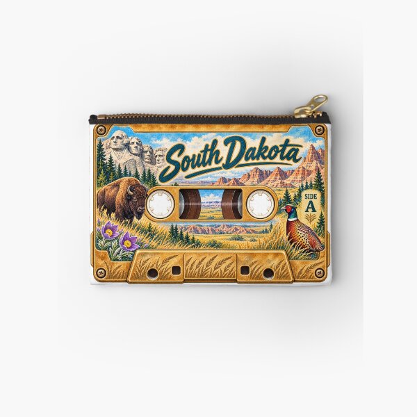 Item preview, South Dakota Retro Cassette Tape designed and sold by Whimspired By Paxx.
