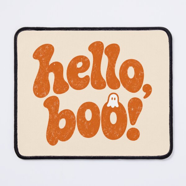 Item preview, Hello Boo Retro Wavy Ghost Halloween Typography designed and sold by Yellowriversss.