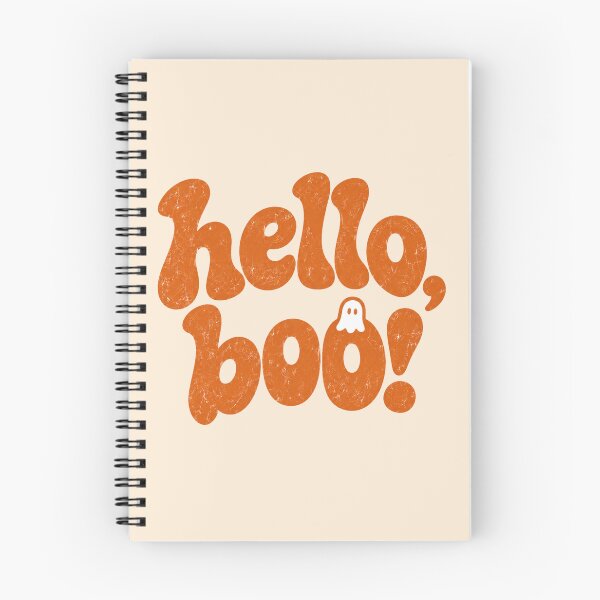 Item preview, Hello Boo Retro Wavy Ghost Halloween Typography designed and sold by Yellowriversss.