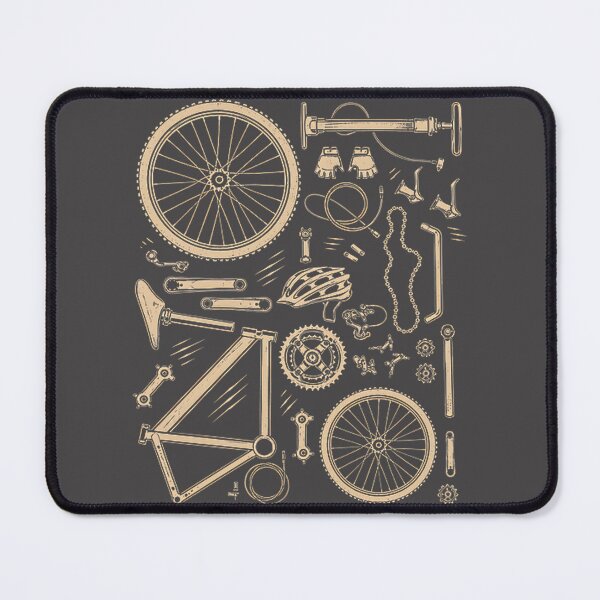 Item preview, Vintage Bicycle Parts Design for Cycling Enthusiasts and Bike Mechanics with a Humorous Twist designed and sold by WAAZIZ.