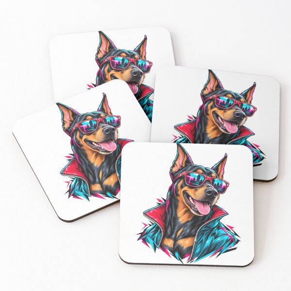 Item preview, Neon Doberman designed and sold by GSideArtStore.
