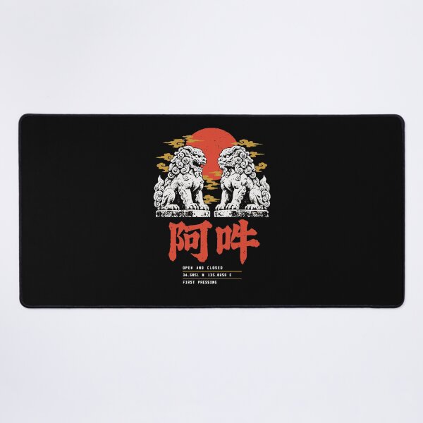 Item preview, 阿吽 komainu guardian lion-dogs woodblock streetwear tour list designed and sold by WAVE-JP.