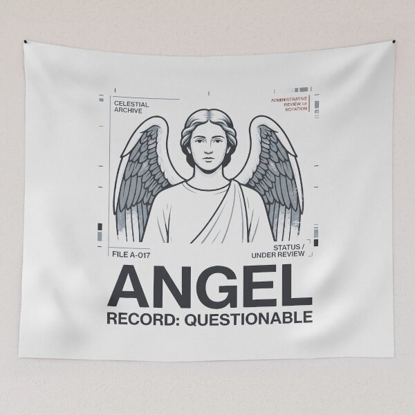 Item preview, Angel Celestial Archive Questionable Record Graphic designed and sold by SplashTastic.