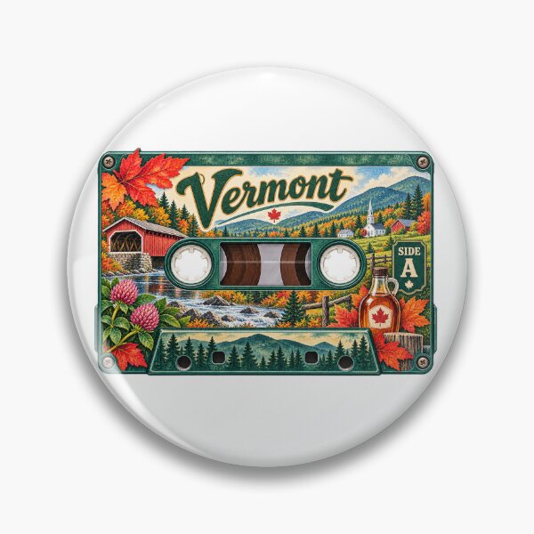 Item preview, Vermont Retro Cassette Tape designed and sold by Whimspired By Paxx.