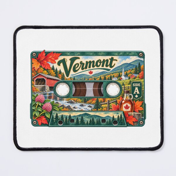 Item preview, Vermont Retro Cassette Tape designed and sold by Whimspired By Paxx.