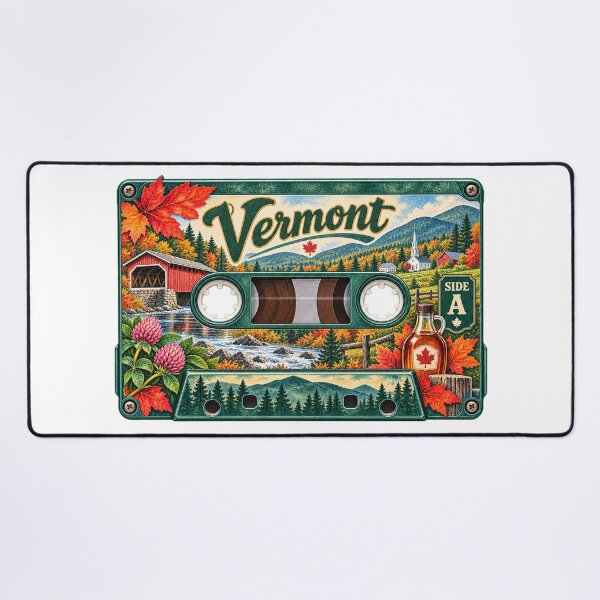 Item preview, Vermont Retro Cassette Tape designed and sold by Whimspired By Paxx.