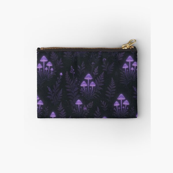 Item preview, Dark Gothic Geometric Mushrooms Damask Tile Pattern designed and sold by IntelliMindDesigns.