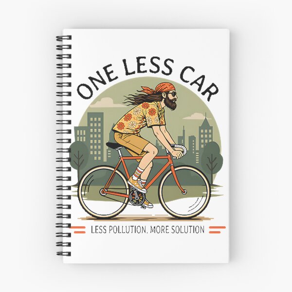 Item preview, One Less Car Eco-Friendly Cycling Design for Sustainable Living designed and sold by WAAZIZ.