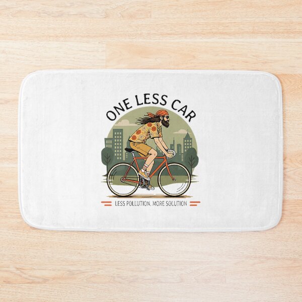 Item preview, One Less Car Eco-Friendly Cycling Design for Sustainable Living designed and sold by WAAZIZ.