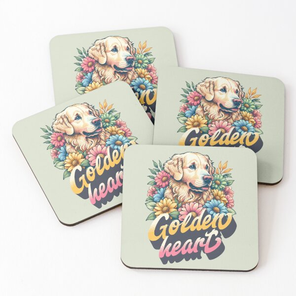 Item preview, Golden Retriever Dog with Flowers designed and sold by Twosided.