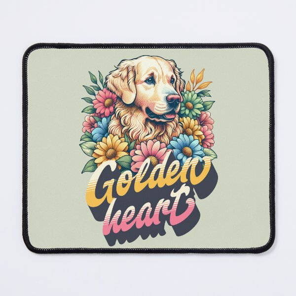 Item preview, Golden Retriever Dog with Flowers designed and sold by Twosided.