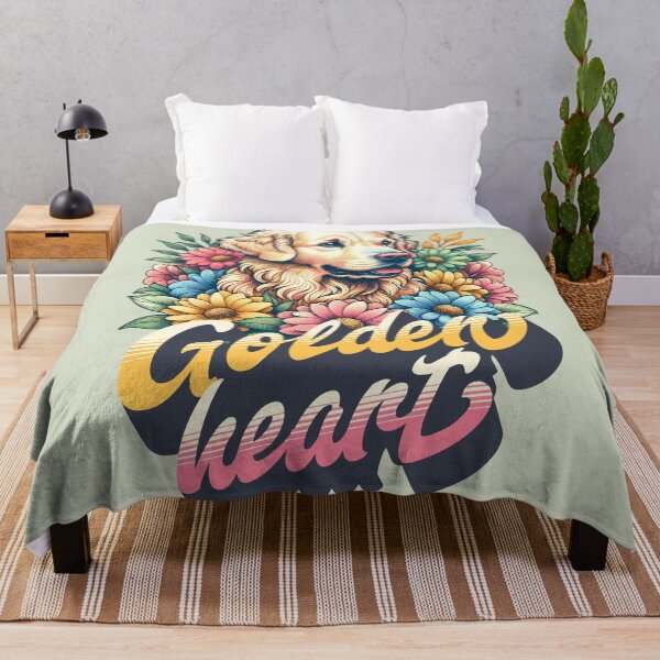 Item preview, Golden Retriever Dog with Flowers designed and sold by Twosided.