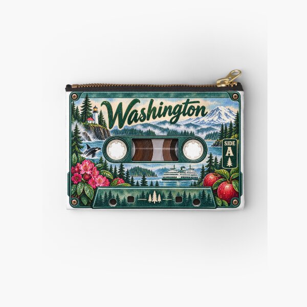 Item preview, Washington Retro Cassette Tape designed and sold by Whimspired By Paxx.