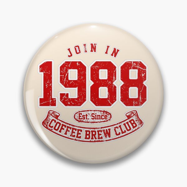 Item preview, Join 1988 Coffee Brew Club Varsity Retro designed and sold by Yellowriversss.