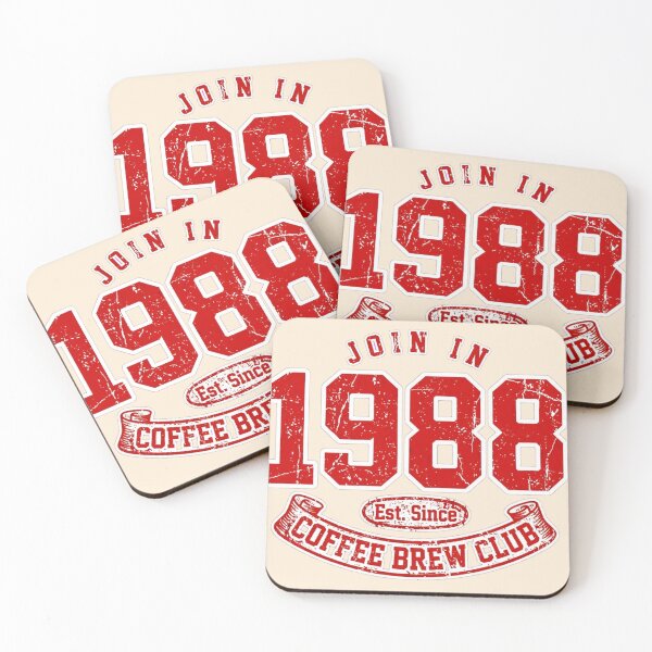 Item preview, Join 1988 Coffee Brew Club Varsity Retro designed and sold by Yellowriversss.