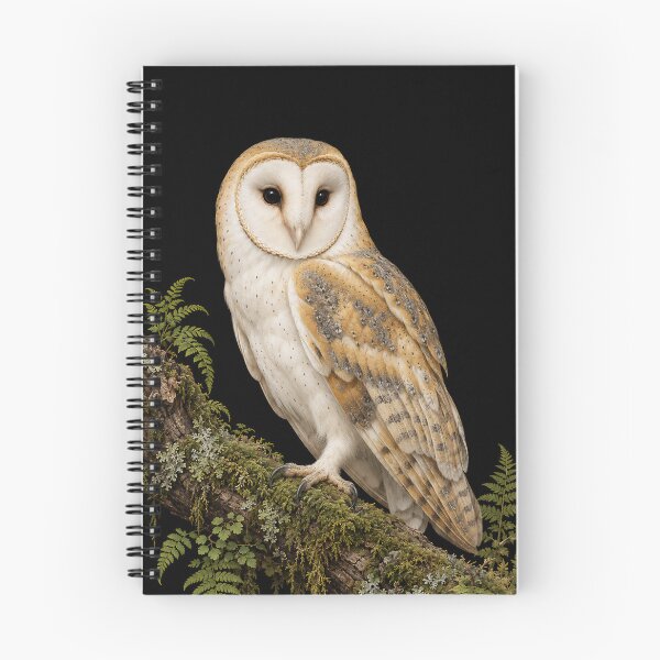 Item preview, Barn Owl on Mossy Branch designed and sold by Elżbieta  Kaps.