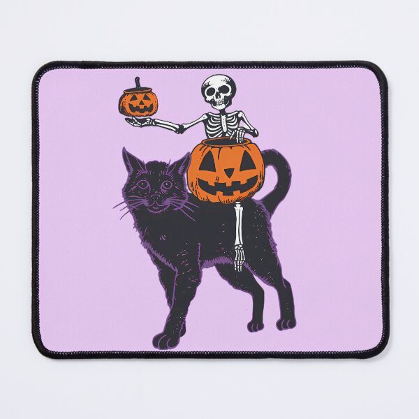 Item preview, Skeleton Riding Black Cat designed and sold by Structure-Blue.