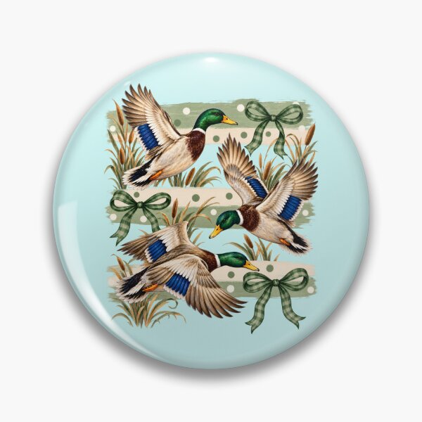 Item preview, Vintage Mallard Duck Flying Waterfowl Preppy Style designed and sold by Aesthetic-Avenue.