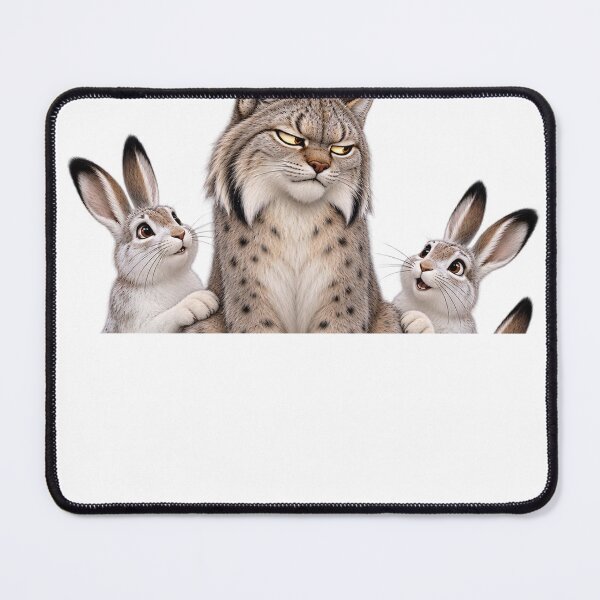 Item preview, Lynx Personal Space with Rabbit Friends designed and sold by Terrymiller1973.