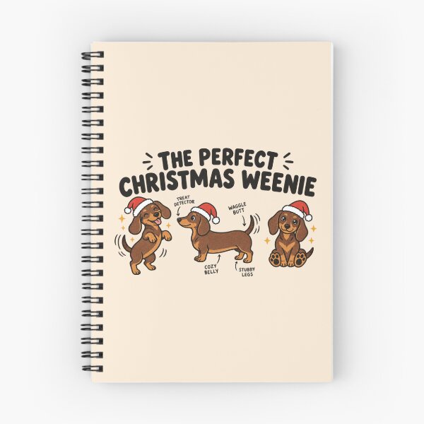 Item preview, Perfect Christmas Weenie Dachshund Santa Anatomy Chart designed and sold by Yellowriversss.